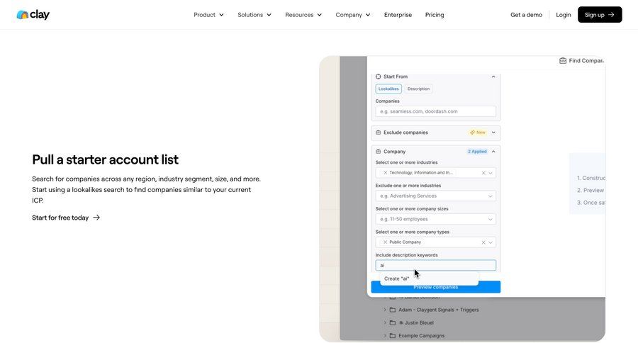 Clay
				search ui page example