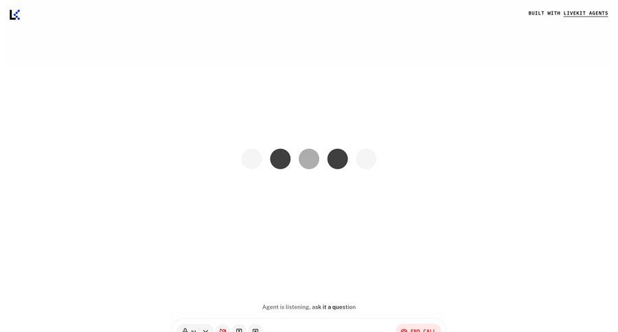 Livekit
				loading state ui page example