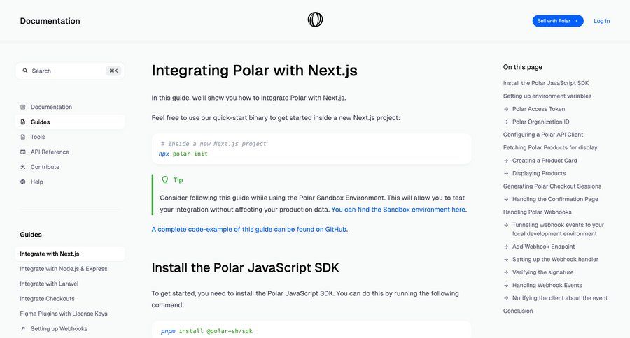 Polar
			 route map doc documentation docs quick keys search results ui data grid command k ui page example