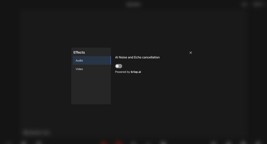 Dyte
			 settings communication meeting settings modal ui page example
