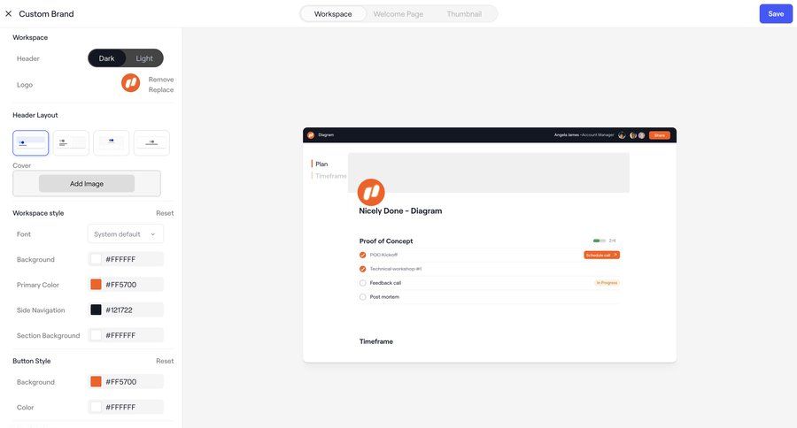 Dock
			 configuration settings sidebar navigation form design file upload split view form layout save changes color palette sidebar progress bar modern ui page example
