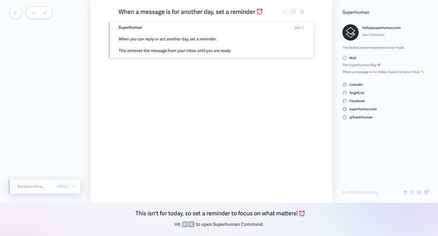 Superhuman
			             ux ui design