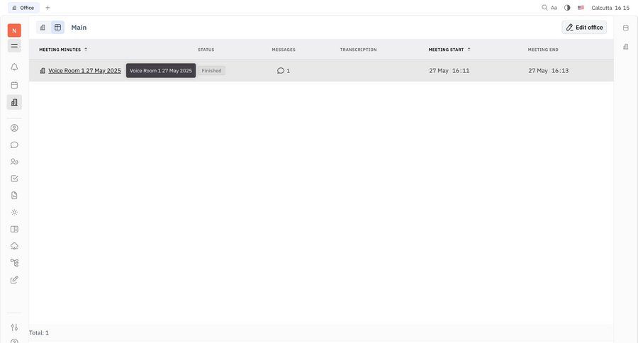 Huly
			 dashboard sidebar navigation full-screen layout data display communication table ui page example
