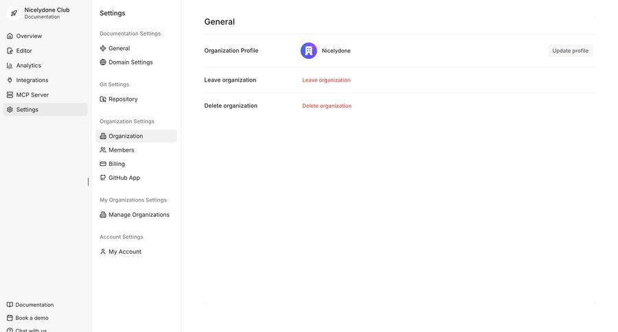 Documentation.AI
				profile ui page example