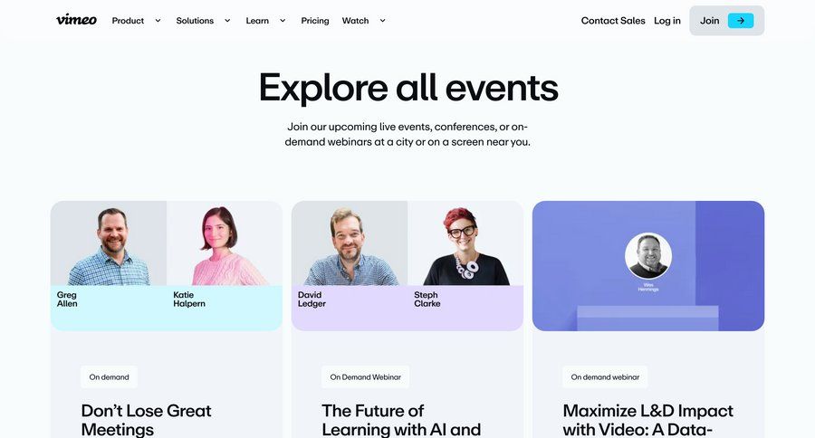 Vimeo
				events ui page example