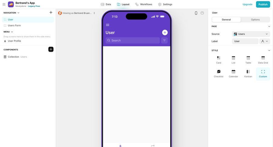 Glide
			 form editor design data visualization ui page example