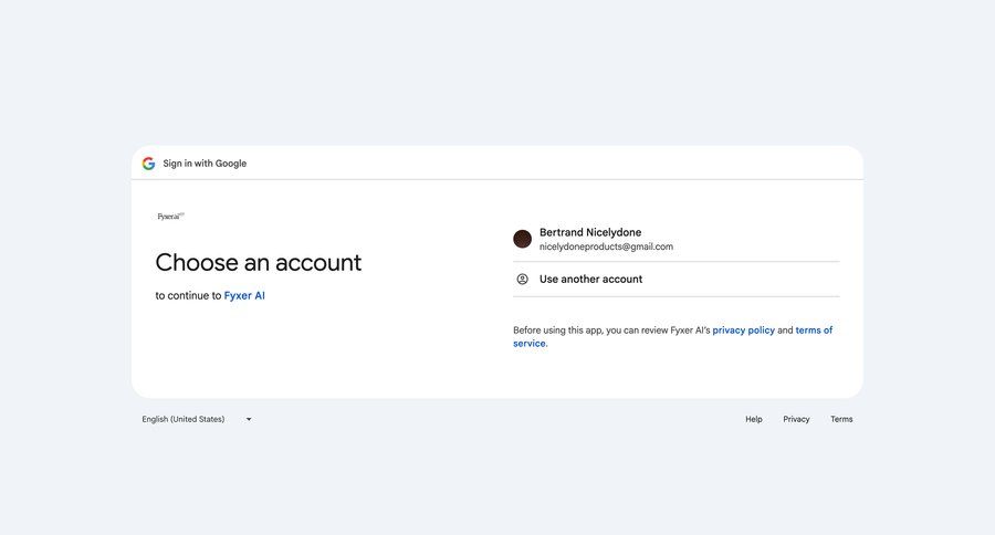 Fyxer
				signin ui page example