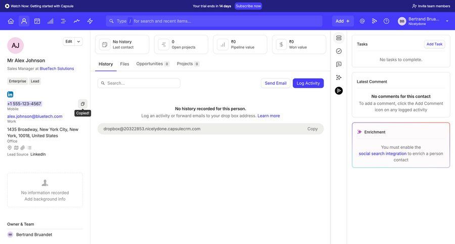 Capsule
			 task management sidebar ui page example