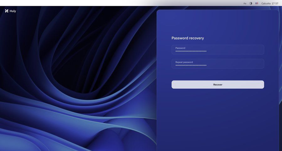 Huly
			 dark theme localization ui page example
