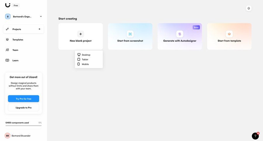 Uizard
			            ux ui design