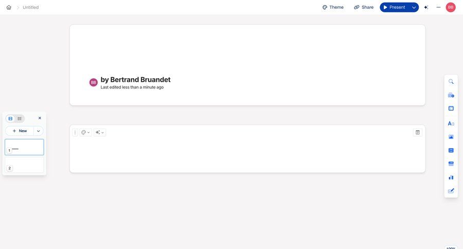 Gamma
			 collaboration editor real-time collaboration sidebar create menu ui page example