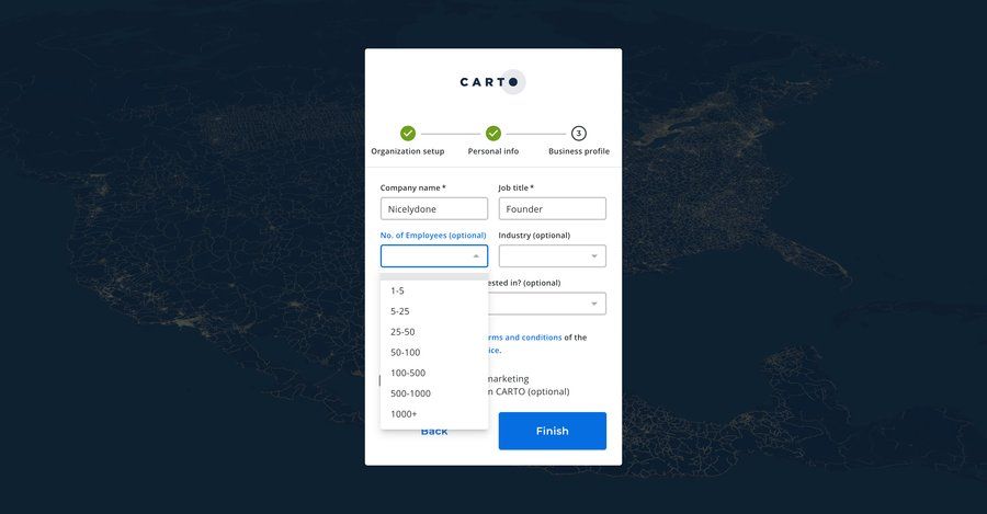 Carto
			       ux ui design