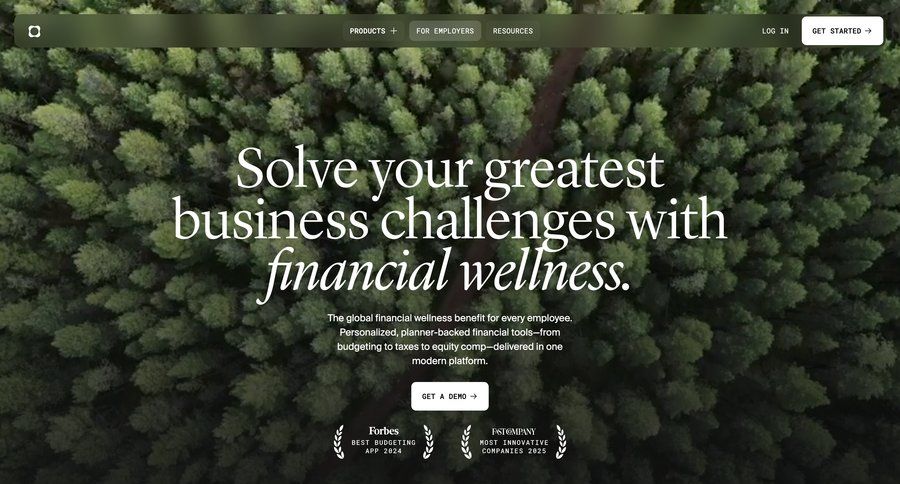 Origin Financial
			landing page product page feature resources testimonials b2b saas ui page example