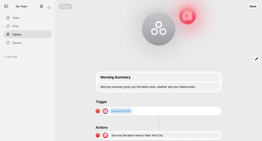 Cobot
			 configuration settings sidebar navigation form automation customize menu ui page example