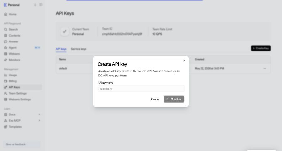 Exa
			 api management ui page example