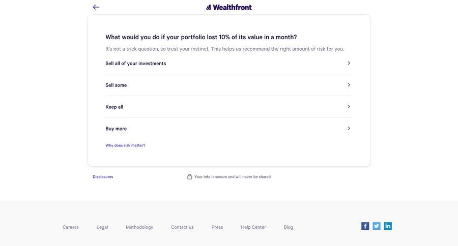 Wealthfront
			     ux ui design