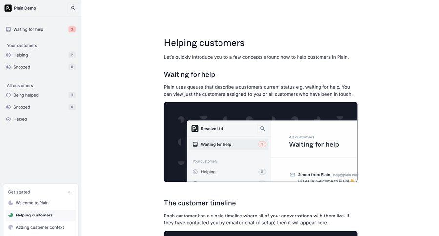 Plain
			 onboarding issue tracking tutorial sidebar menu guided tour timeline ui ui page example