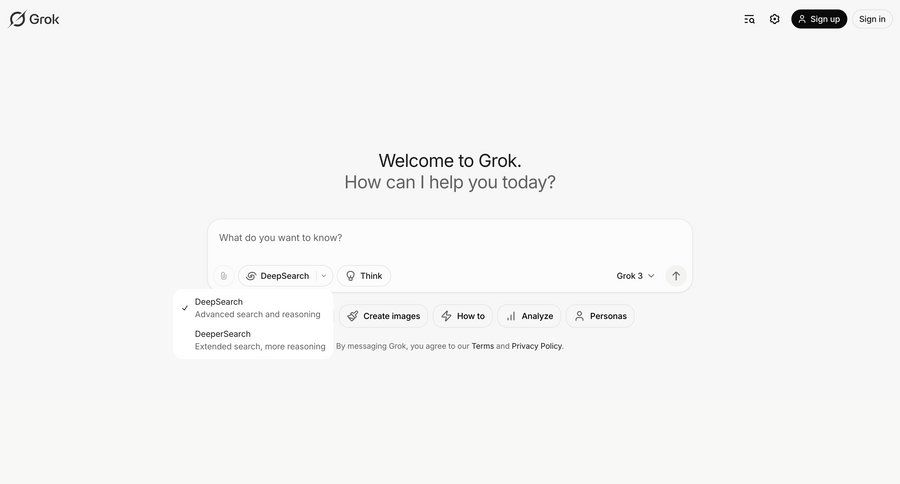Grok
				messaging page example