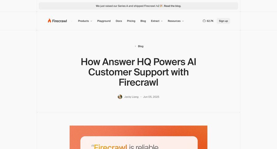 Firecrawl
				article ui page example