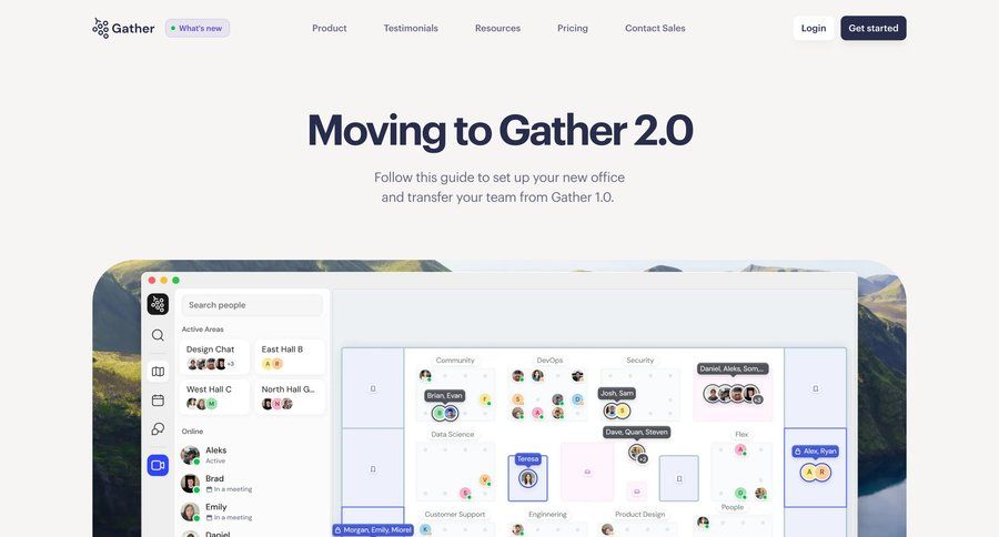 Gather
				feature ui page example