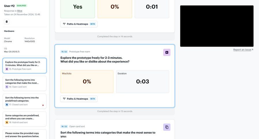 Ballpark
			 dashboard user research progress tracking task completion sidebar detail view info view performance metrics progress ui page example