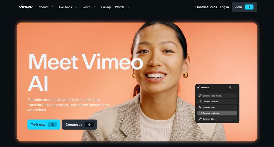 Vimeo
				artificial intelligence ui page example