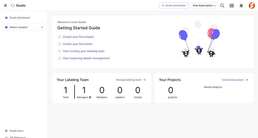 Scale
			 team collaboration dashboard sidebar navigation project management artificial intelligence onboarding progress tracking project creation dashboard overview machine learning tutorial ui page example