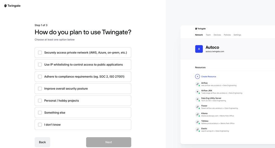Twingate
			      ux ui design