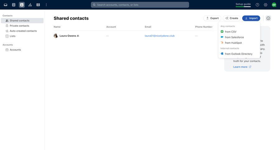 Front
			 data management sidebar navigation grid onboarding data import import tool contact us trainings table ui page example