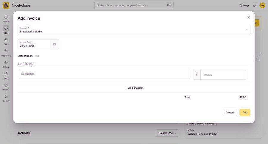 Outseta
			 onboarding form finance date picker ui page example