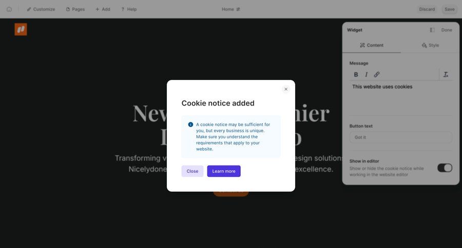 Durable
			 modal confirmation ui page example
