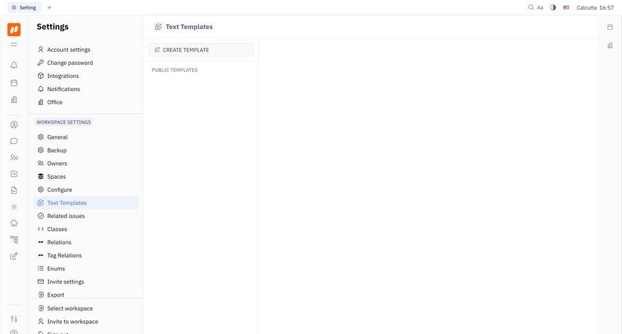 Huly
				templates ui page example