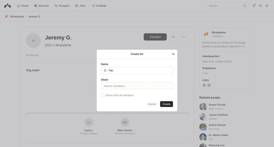 The org
			 modal screen collaboration team collaboration onboarding form modal dialog profile page sharing ui page example