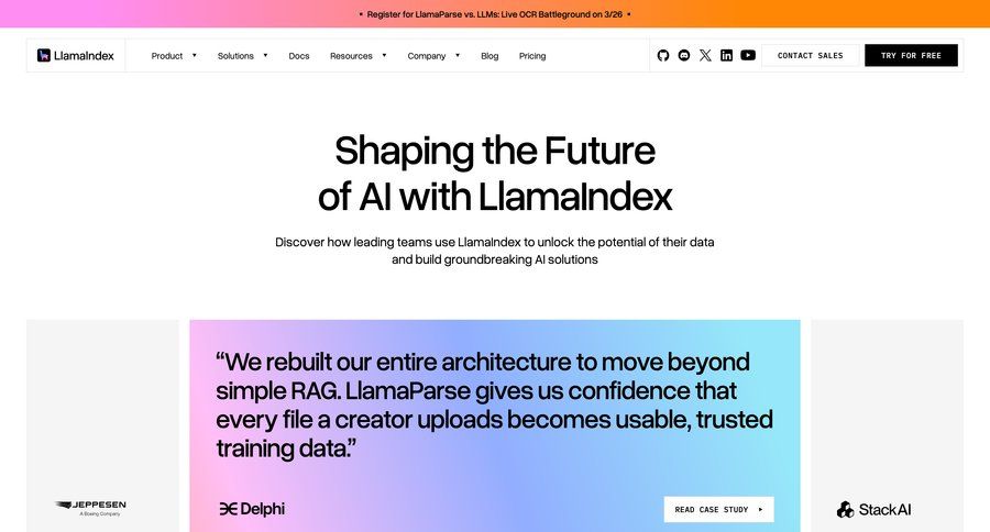 Llamaindex
				testimonials ui page example