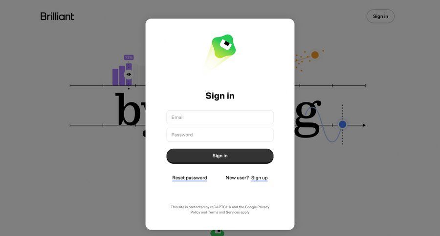 Brillant
			 form user authentication authentication login sign in ui page example