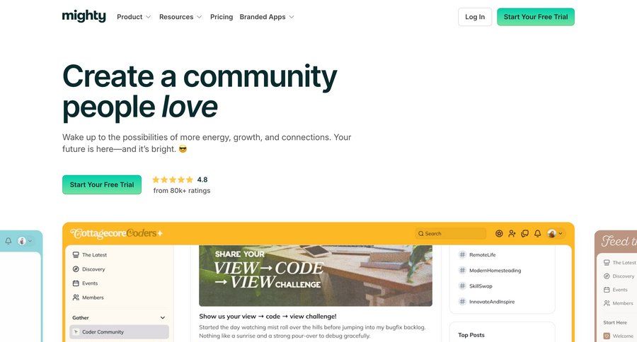 Mighty screen example
