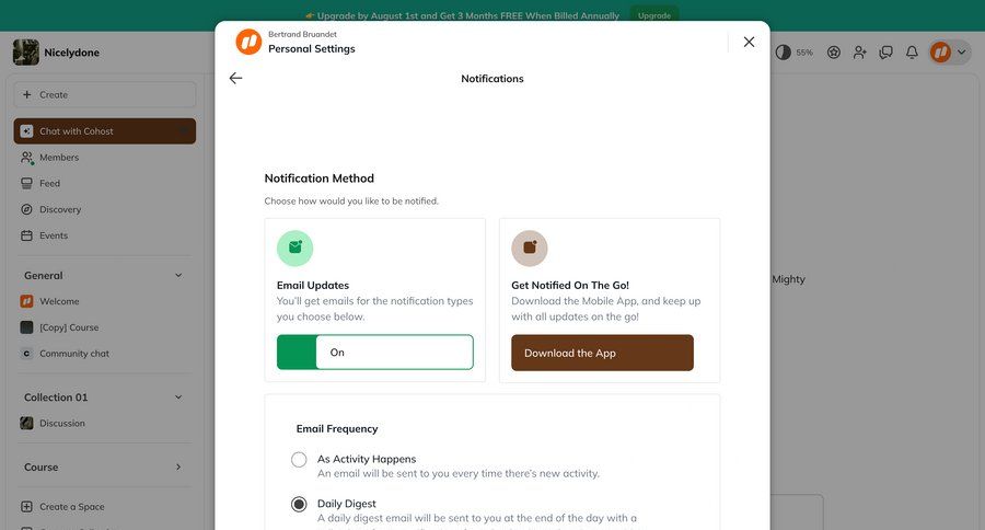 Mighty
			settings modal & popover notification settings settings onboarding account setup notification settings ui page example
