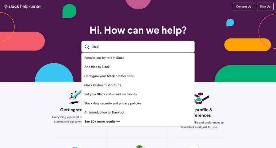 Slack
			 keyboard shortcuts shortcuts search suggestions autocomplete suggestion ui page example