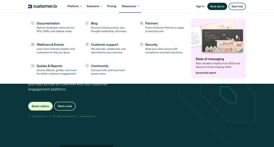 Customer.io
			        ux ui design