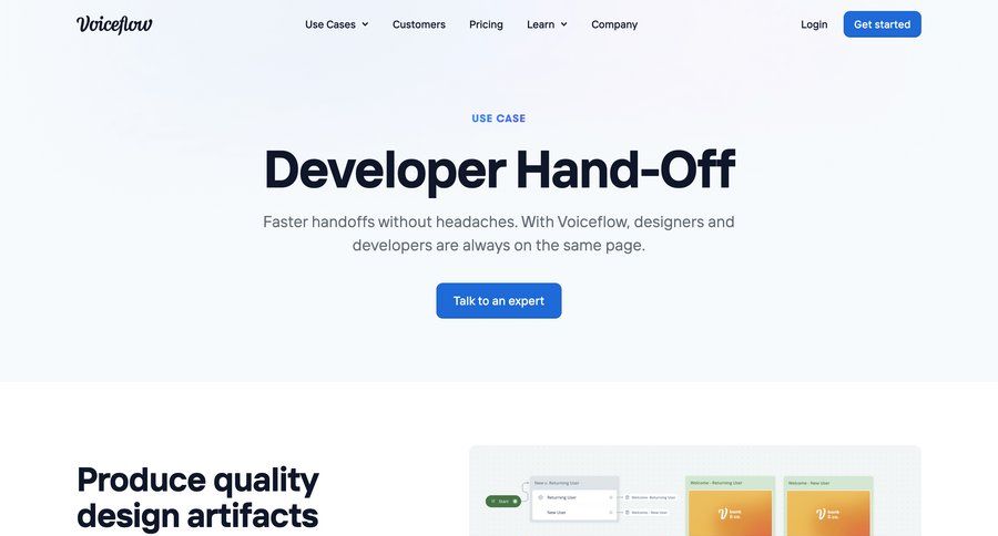 Voiceflow
			  ux ui design