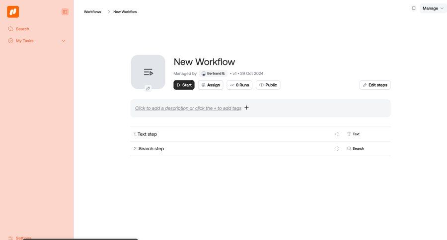Qatalog
			 configuration sidebar navigation workflow automation workflow management workflow creation workflow screen workflow steps sidebar new create toast notification ui page example