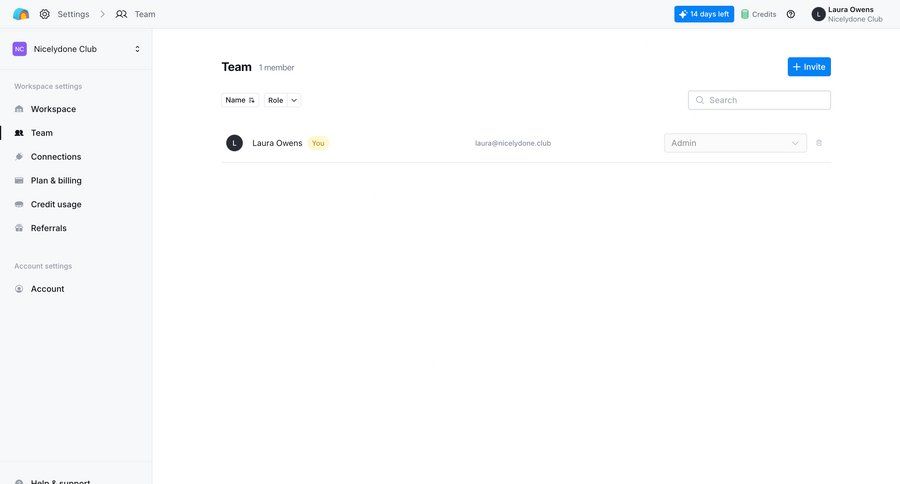 Clay
			 settings team collaboration sidebar navigation user management grid user invitation sidebar user table ui page example
