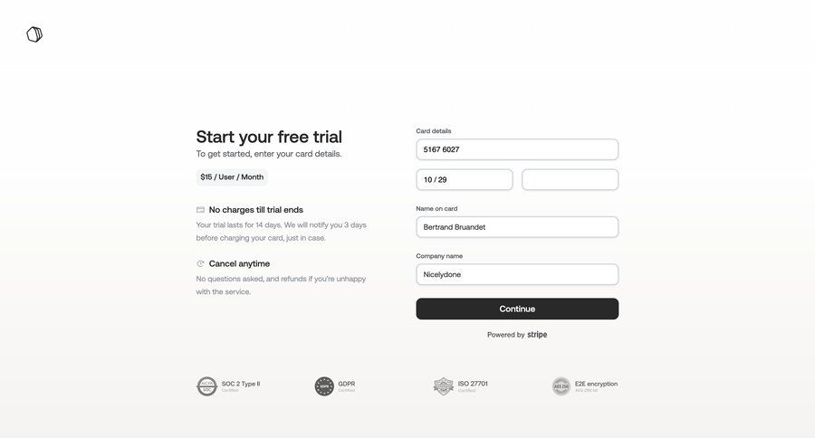 Qatalog
			checkout form form account creation subscription management trial checkout free trial cancel trial pay checkout screen payment processing ui page example