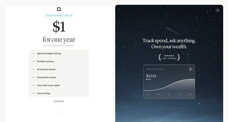 Origin Financial
			onboarding plans & pricing (in app) upgrade your account information state saas pricing ui page example