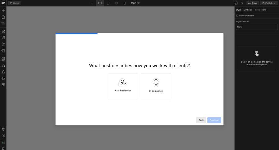 Webflow
			    ux ui design
