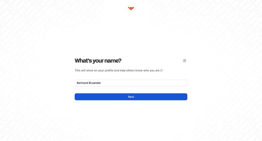Whop
			 form user data ui page example