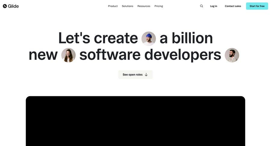 Glide
				team ui page example
