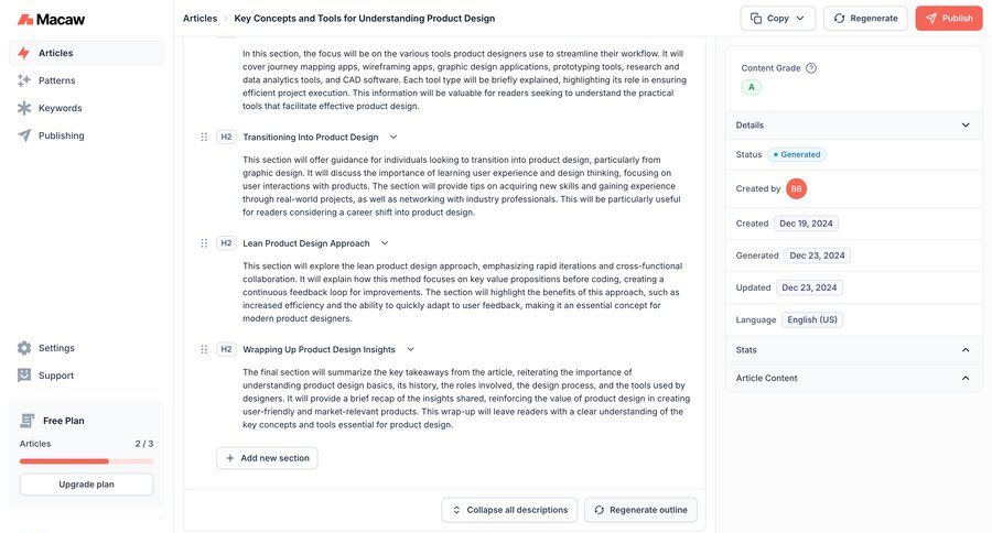 Macaw
			 content management editor save changes content blocks wysiwyg sidebar editorial blog post news article article feature article world map progress bar modern accordion edit mode news feed cancel changes ui page example