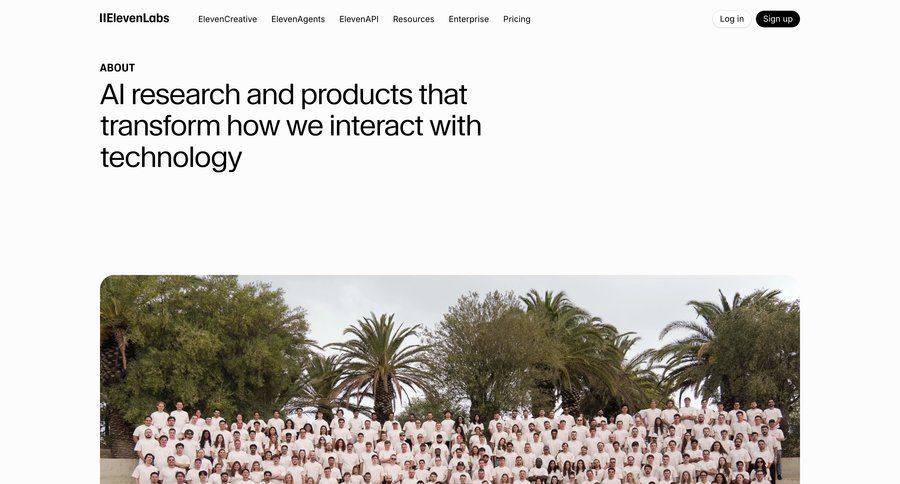 Elevenlabs
				news ui page example
