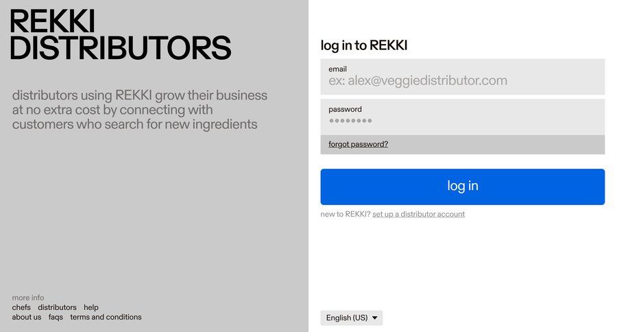 Rekki
				signin page example